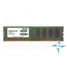 Модуль памяти DDR-3 noECC Unbuf DIMM, 8GB, Patriot, 1333 U, PSD38G13332   