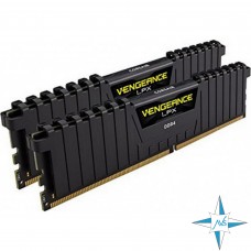 Модуль памяти DDR-4 noECC Unbuf DIMM, 16GB, Corsair, 3200 U, 2Rx8, CMK16GX4M2B3200C16