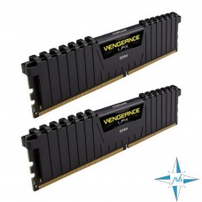 Модуль памяти DDR-4 noECC Unbuf DIMM, 32GB, Corsair, 3200 U, 2Rx16, CMK32GX4M2E3200C16
