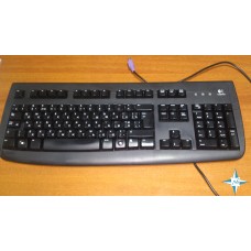 Клавиатура Logitech DeLuxe 250, black, PC/2